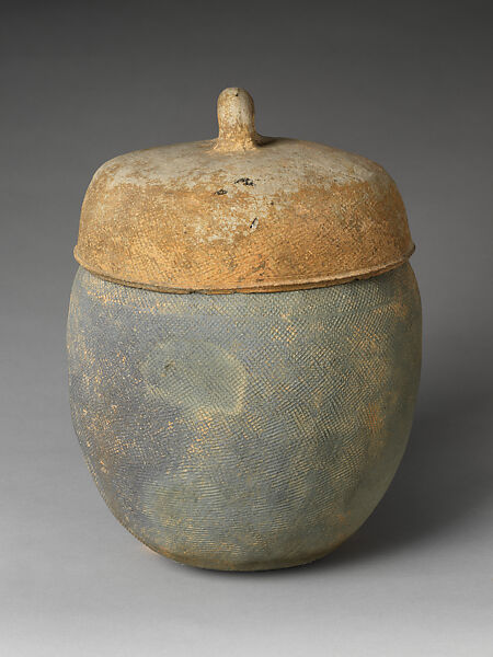 Large jar with cover, Stoneware, Korea