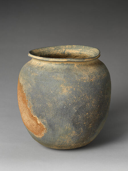 Large jar with cover, Stoneware, Korea