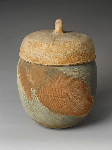 Large jar with cover, Stoneware, Korea