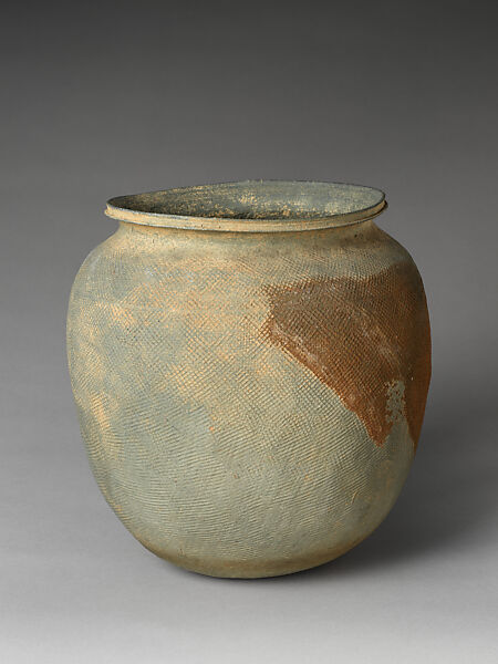 Large jar with cover, Stoneware, Korea