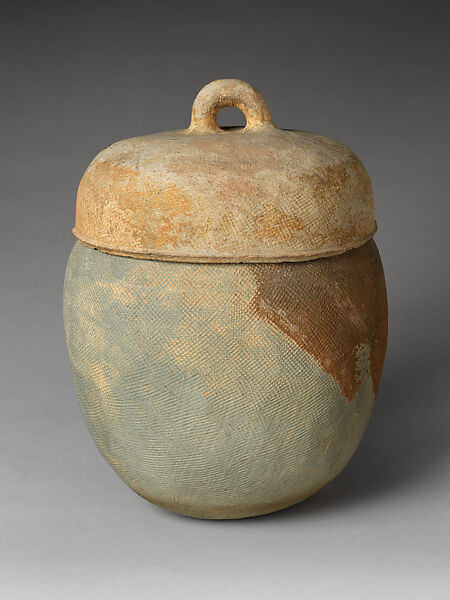 Large jar with cover, Stoneware, Korea