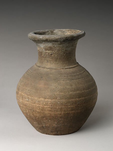 Jar with long neck, Stoneware, Korea