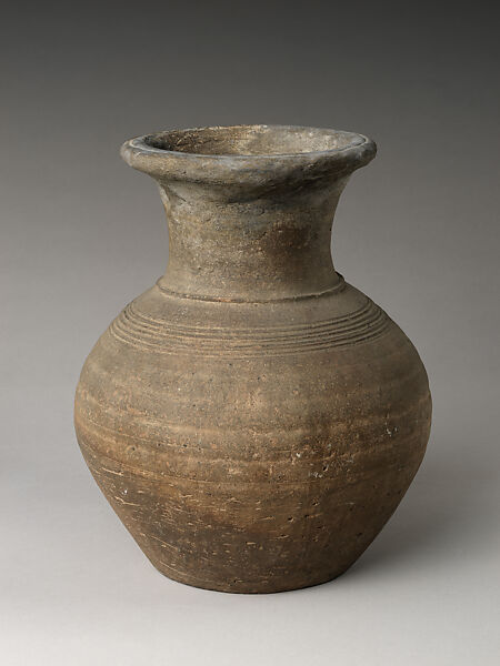 Jar with long neck, Stoneware, Korea
