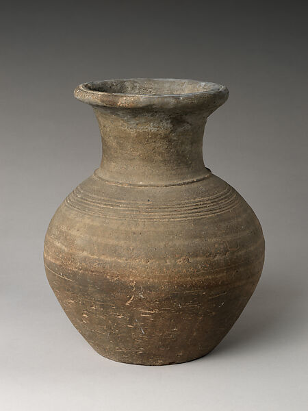 Jar with long neck, Stoneware, Korea