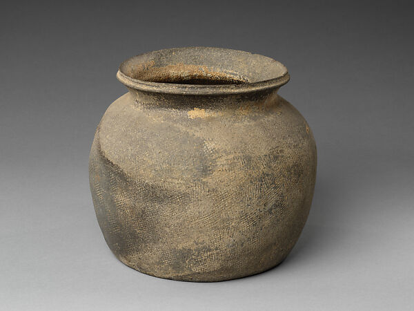 Jar with short neck, Stoneware, Korea
