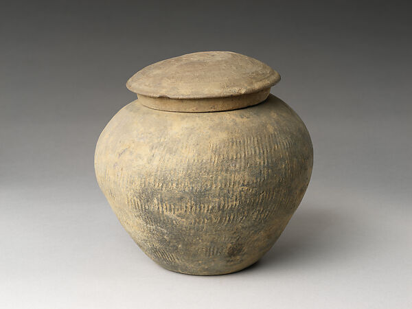 Vessel with lid, Stoneware, Korea