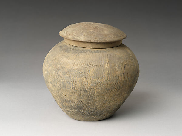 Vessel with lid, Stoneware, Korea