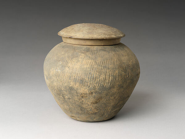 Vessel with lid, Stoneware, Korea