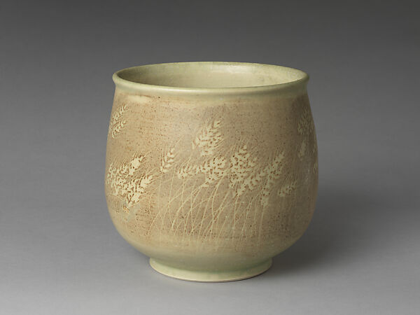 Jar decorated with barley, Stoneware, Korea