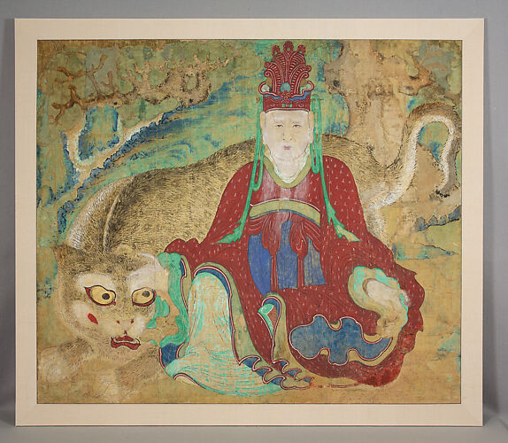 Mountain god with tiger