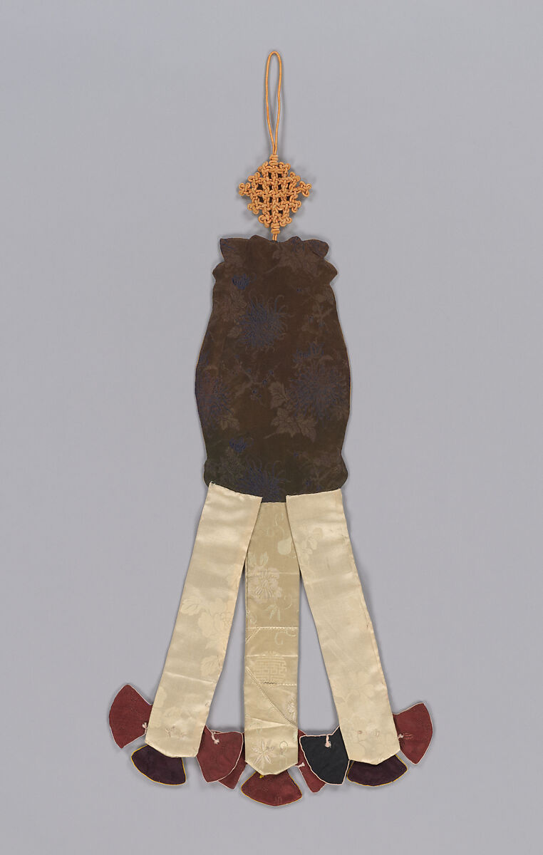 Pouch, Embroidered silk, Korea