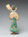 Female figures for a funerary bier, Polychrome painted wood, Korea