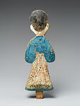 Female figures for a funerary bier, Polychrome painted wood, Korea