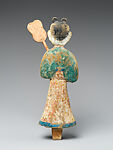 Female figures for a funerary bier, Polychrome painted wood, Korea
