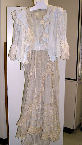 Dress, cotton, American