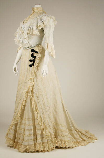 Dress, cotton, American