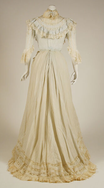 Dress, cotton, American