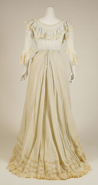 Dress, cotton, American