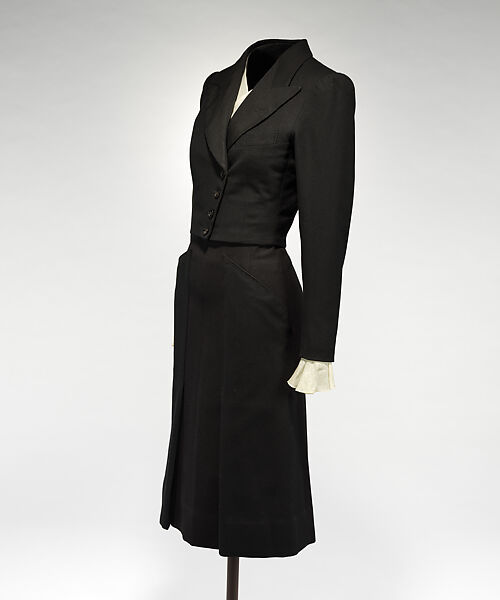 Dinner suit, Man's tail suit originally made by Playdell and Smith (British), wool, British