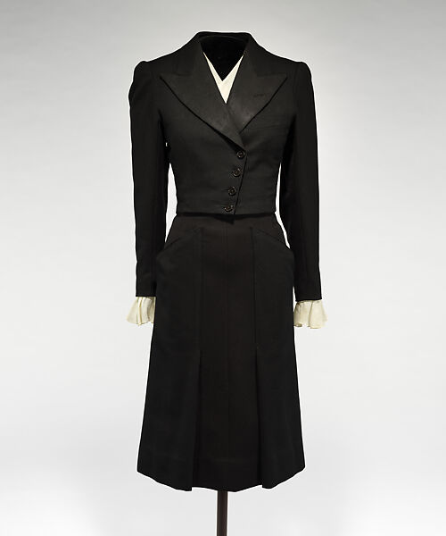 Dinner suit, Man's tail suit originally made by Playdell and Smith (British), wool, British 