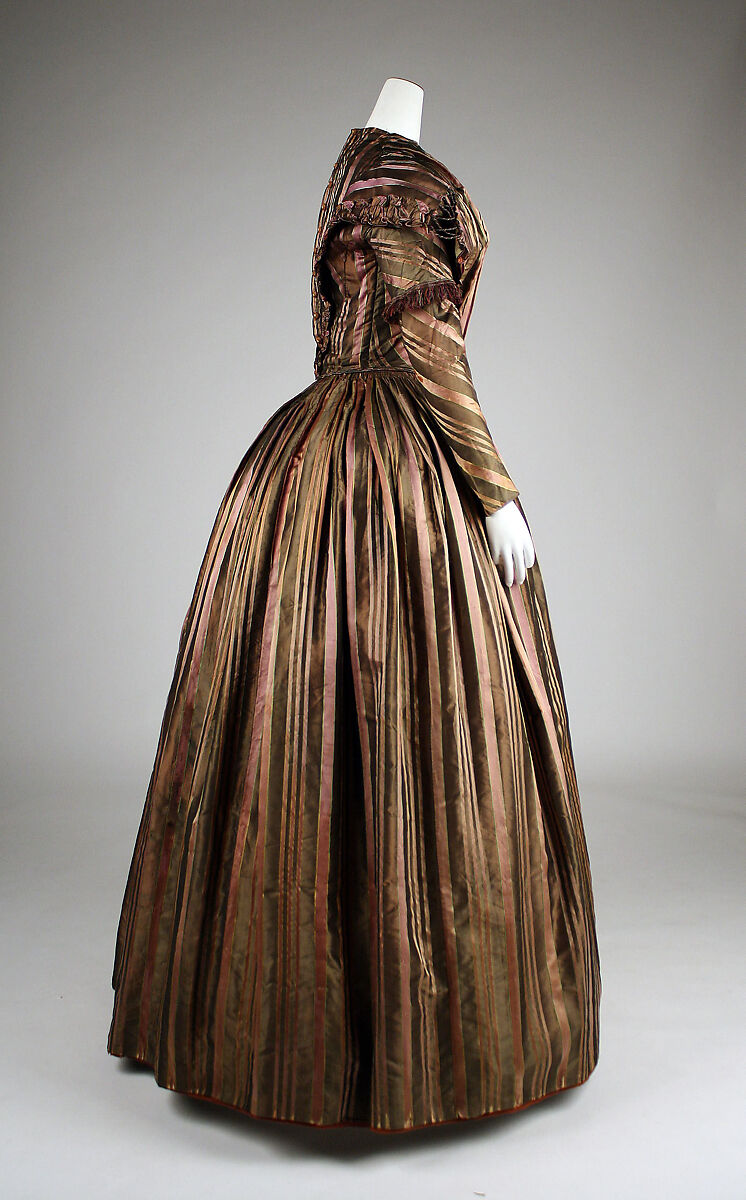 Dress, silk, probably French