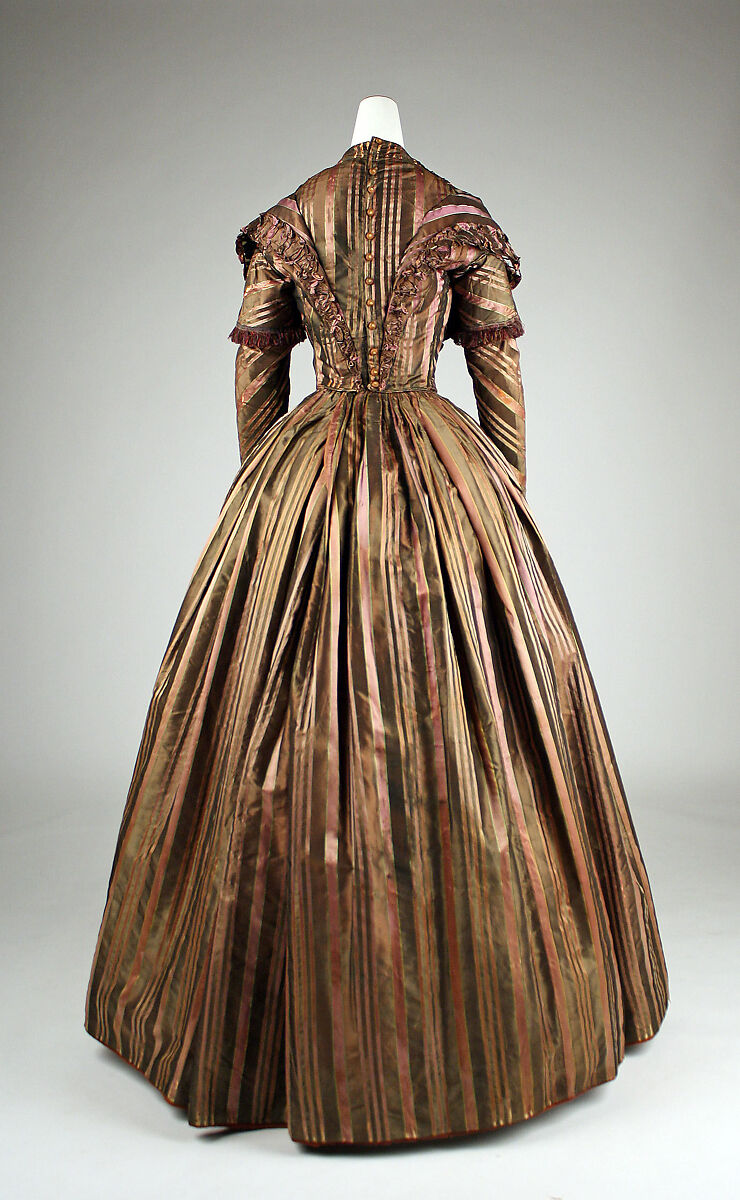 Dress, silk, probably French