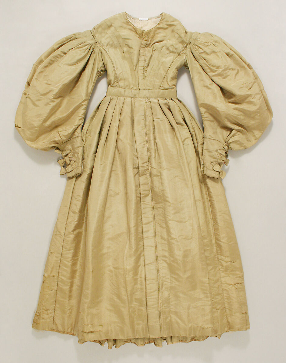 Walking dress, silk, American