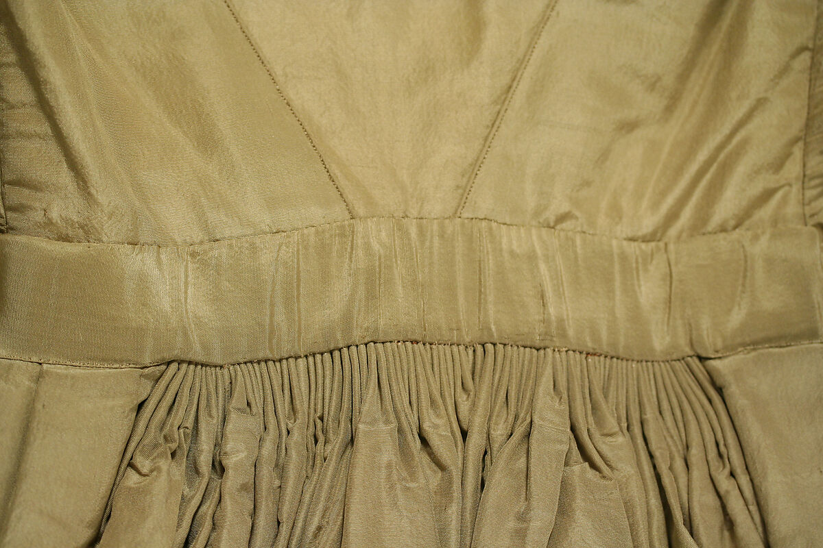 Walking dress, silk, American