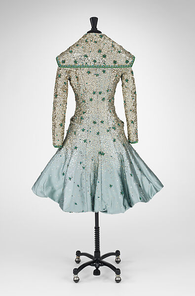 Coat, House of Dior (French, founded 1946), silk, plastic, metal, glass, French