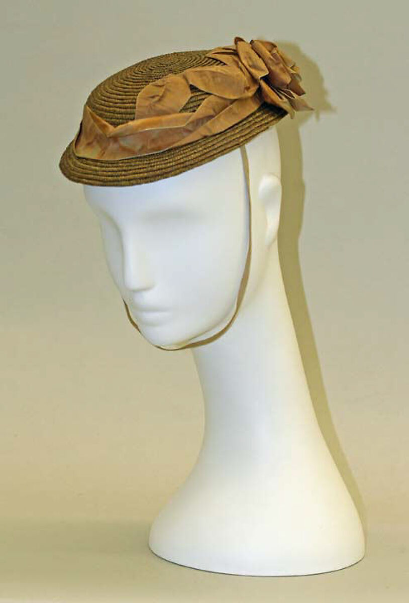 Hat, straw, probably American 