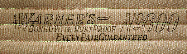 Wedding corset, silk, American