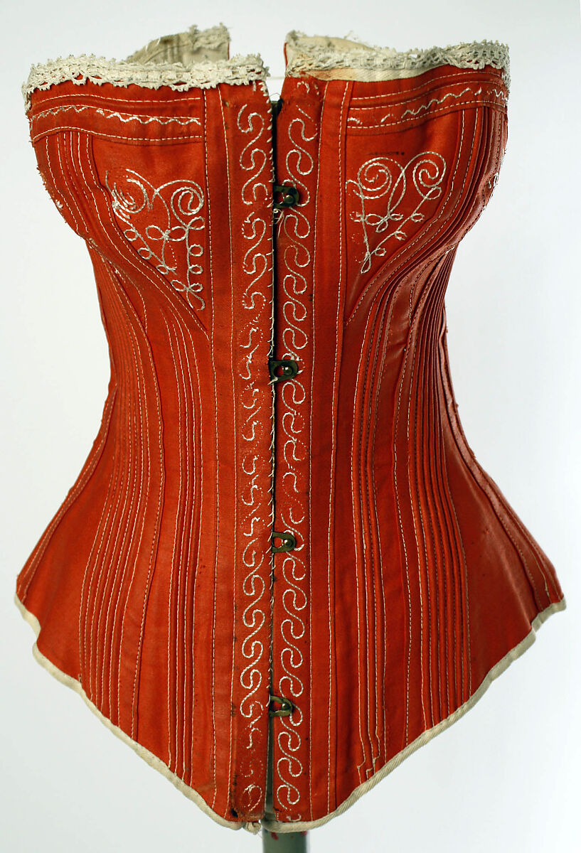 Corset, cotton, American 