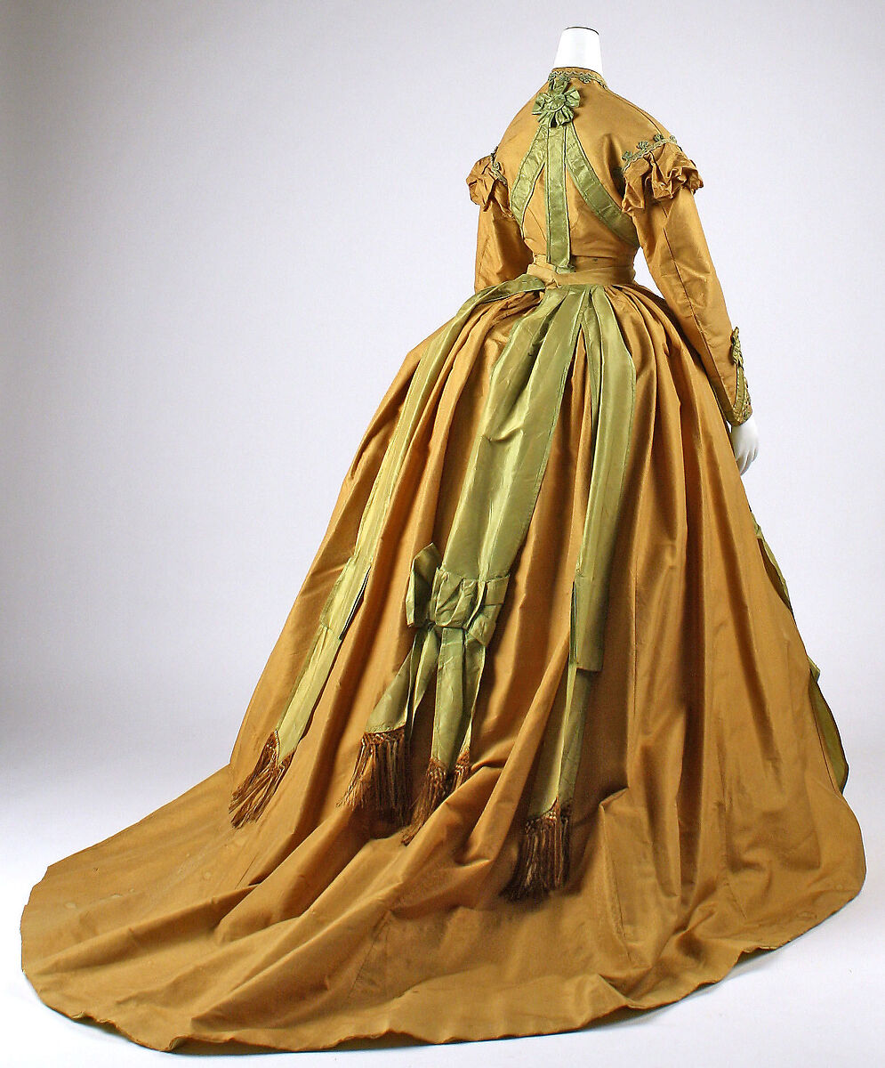 Afternoon dress, silk, French