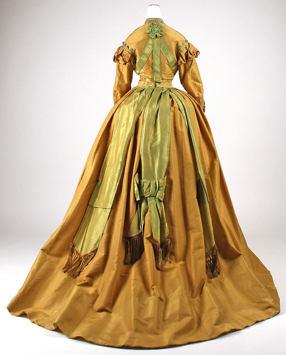 Afternoon dress, silk, French