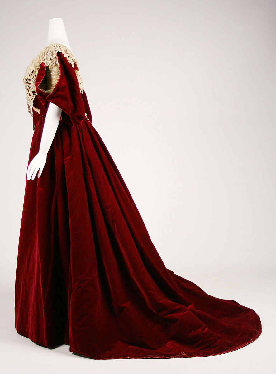 Evening dress, House of Worth (French, 1858–1956), silk, French