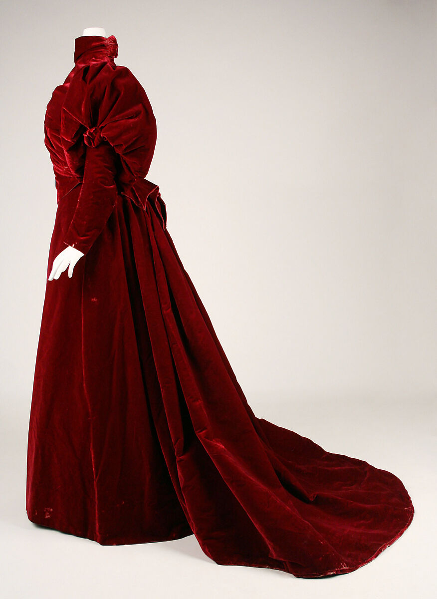 Evening dress, House of Worth (French, 1858–1956), silk, French
