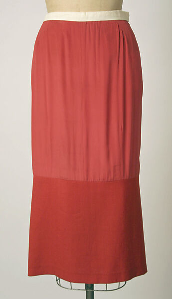 Ensemble, House of Balenciaga (French, founded 1937), rayon, silk,  linen, French