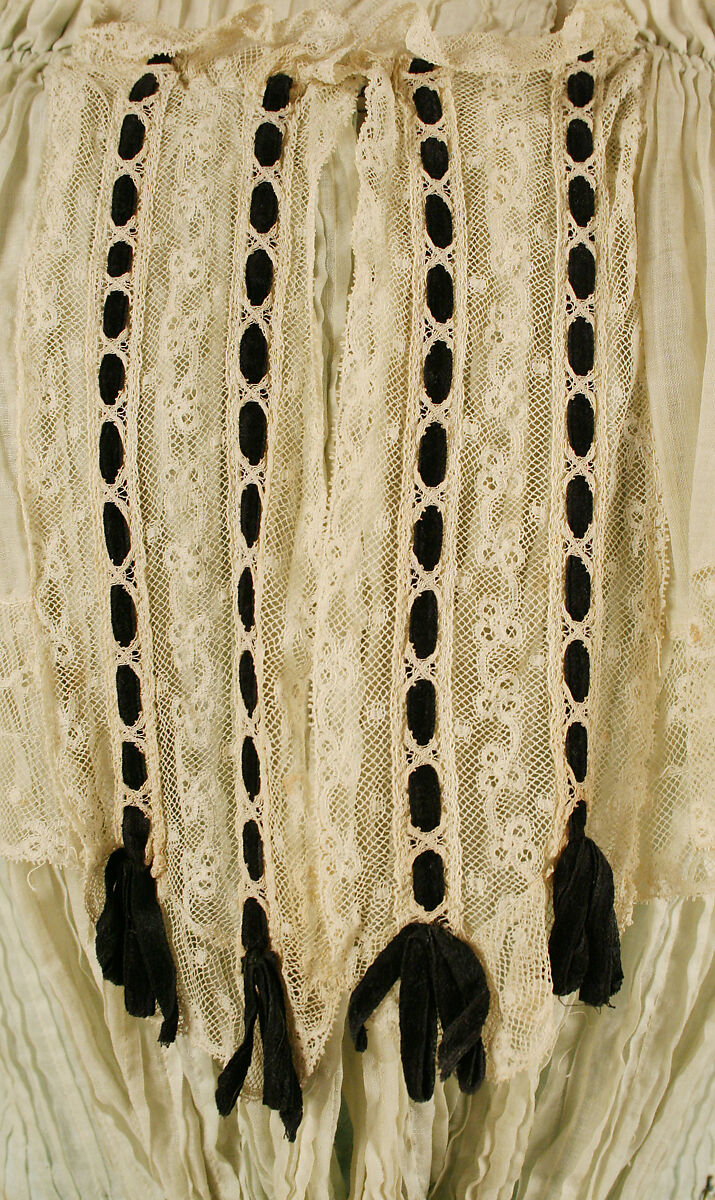 Dress, cotton, silk, American