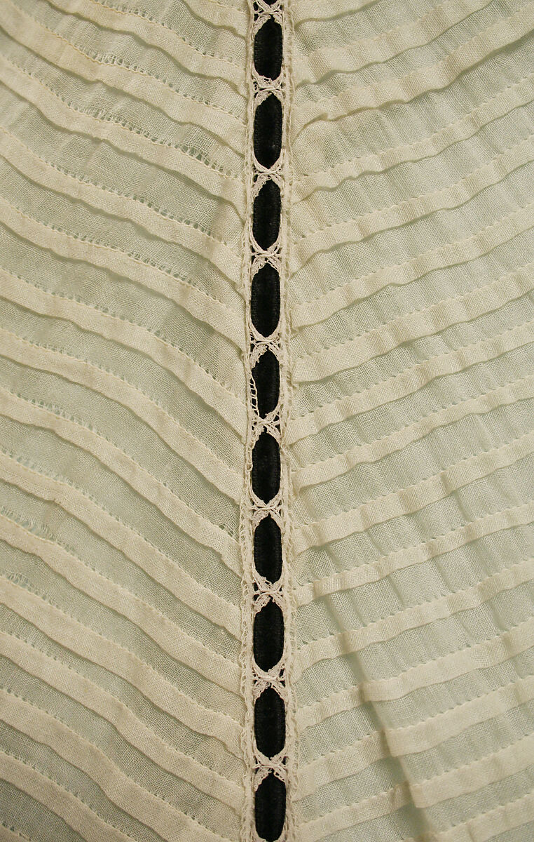 Dress, cotton, silk, American