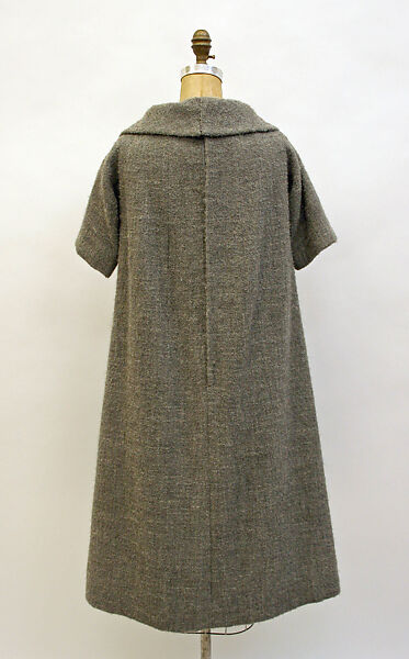 Dress, House of Dior (French, founded 1946), (a) wool
(b) silk, nylon (?), French