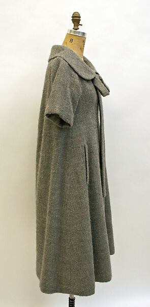 Dress, House of Dior (French, founded 1946), (a) wool
(b) silk, nylon (?), French