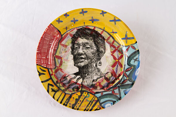 Plate: Alma Thomas, Roberto Lugo  American, Glazed ceramics