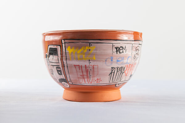 Grafitti Truck Bowl 1, Roberto Lugo  American, Glazed ceramic