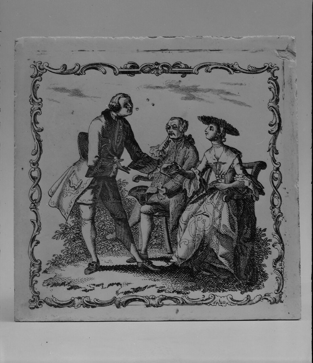 Tile, John Sadler (1720–1789), Earthenware, transfer-printed, British 