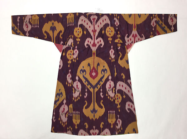 Kaftan, Silk. cotton; ikat woven