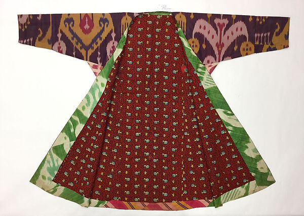 Kaftan, Silk. cotton; ikat woven