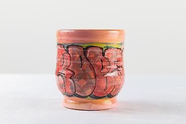 Grafitti Cup 3, Roberto Lugo (American, born Philadelphia 1981), Glazed ceramic, American