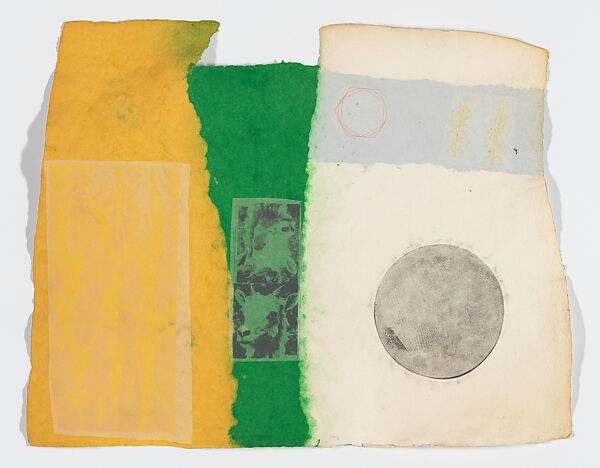 Vale, from the series Pages and Fuses, Robert Rauschenberg (American, Port Arthur, Texas 1925–2008 Captiva Island, Florida), Color screenprints on Japanese tissue paper laminated to pigmented and cast handmade paper 