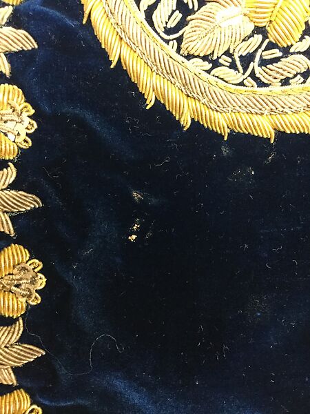 Wedding Coat, Silk, metal wrapped threads, sequins; embroidered