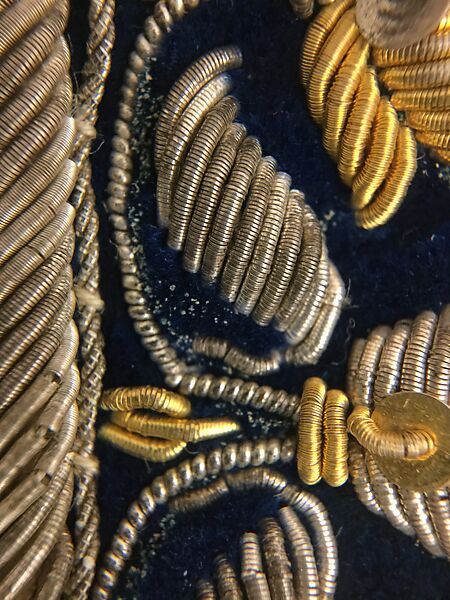 Wedding Coat, Silk, metal wrapped threads, sequins; embroidered